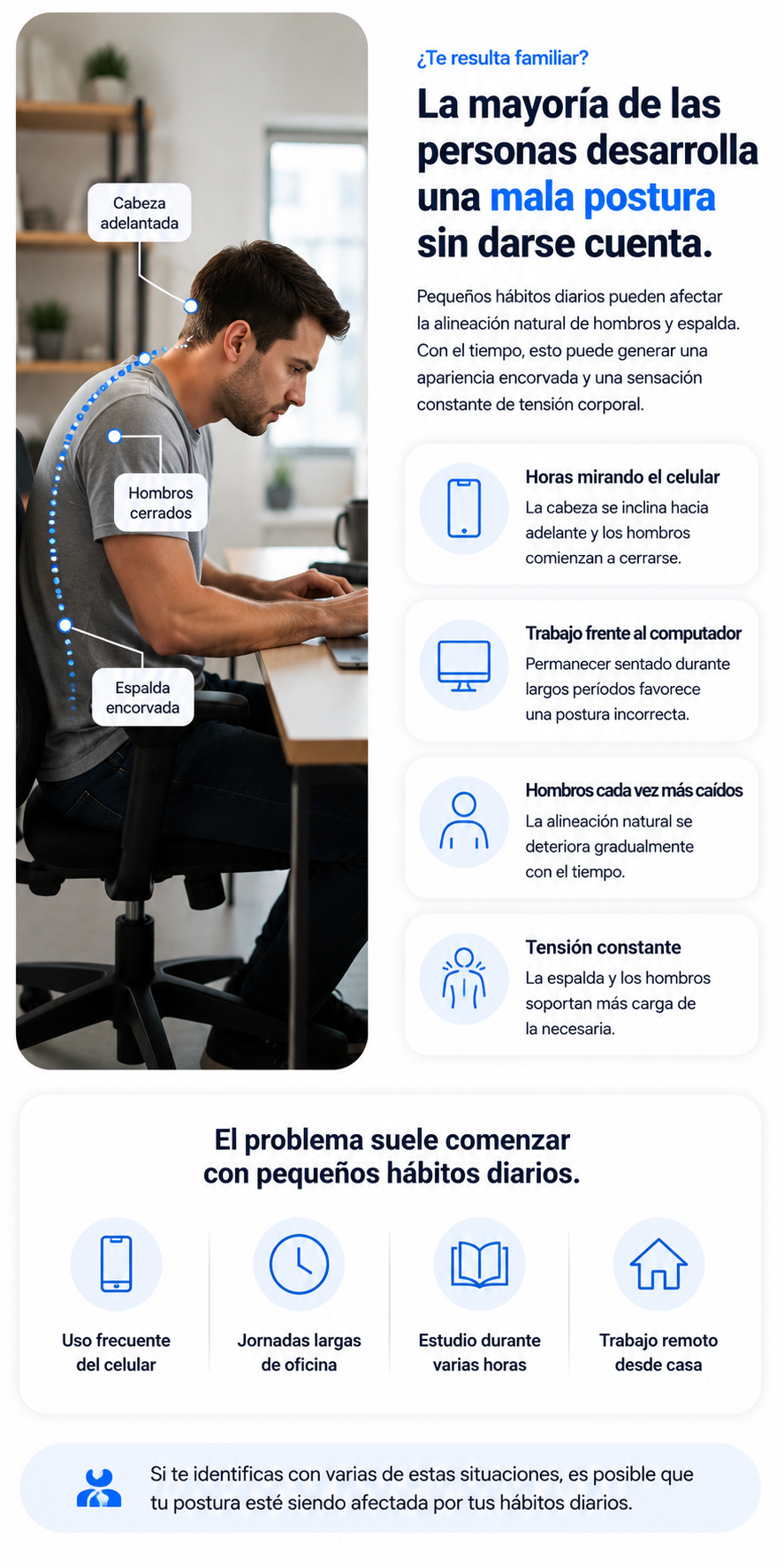 Especificaciones técnicas y materiales del corrector